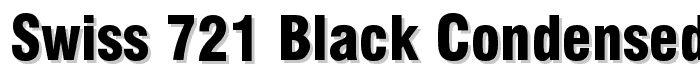 Swiss 721 Black Condensed BT font